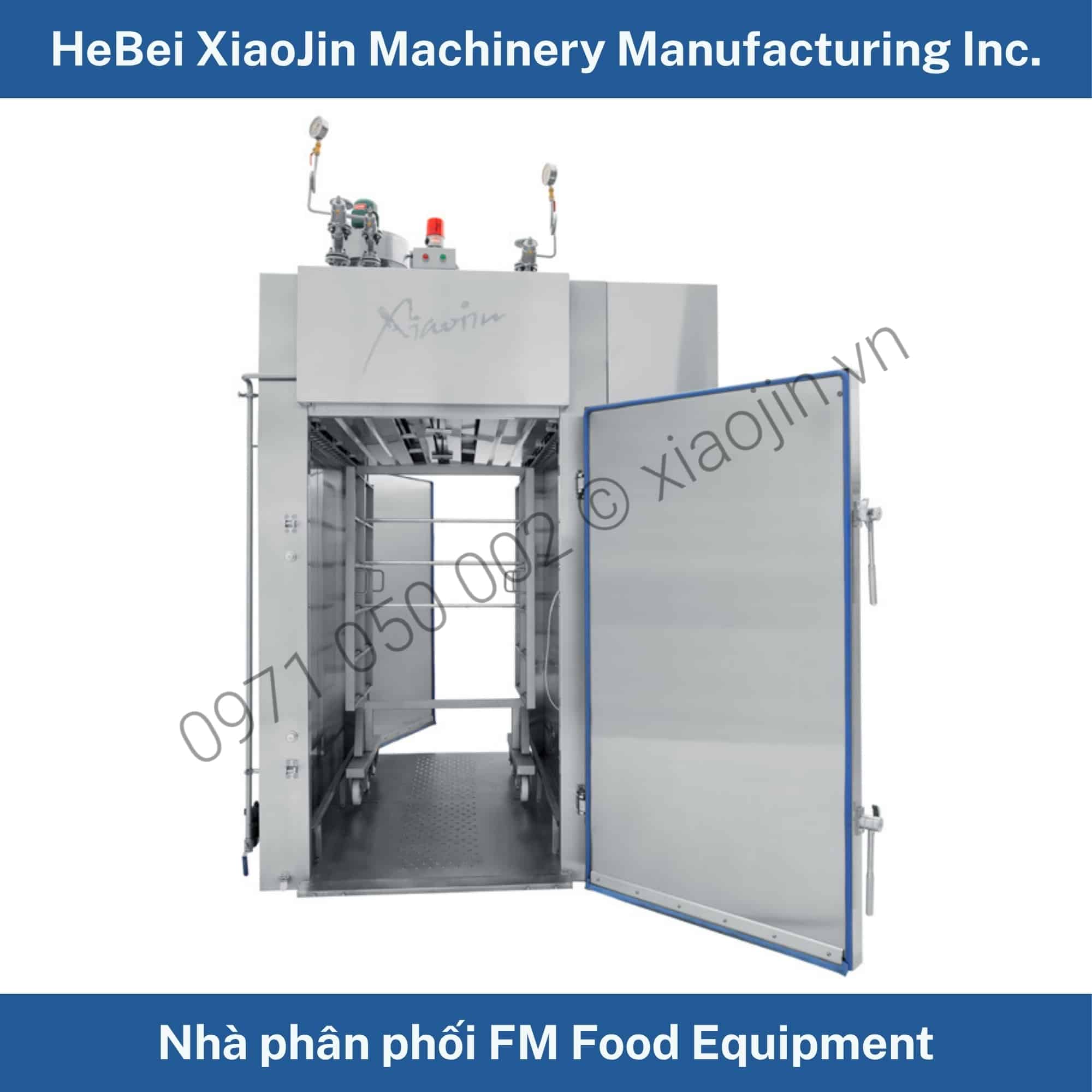 Lò xông khói thực phẩm 2 cửa Xiaojin YXQ2-2 3 Lò xông khói thực phẩm 2 cửa Xiaojin YXQ2-2 - Ảnh 3