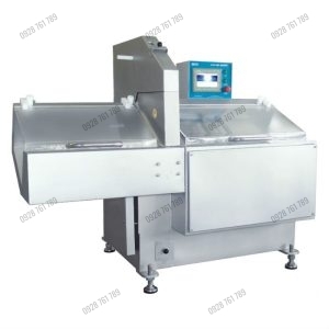 Máy cắt lát thịt đông lạnh, thịt tươi, thịt nguội, giò chả Xiaojin QP6095
